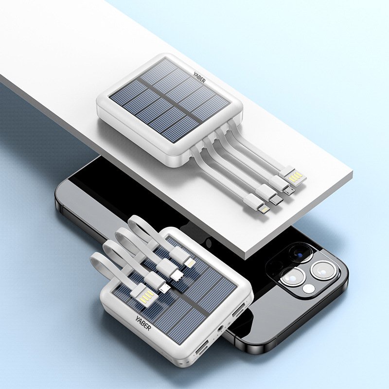 Sạc Dự Phòng Năng Lượng Mặt Trời YABER 20000mAh, Pin Sạc Dự Phòng Nhanh Mini Nhỏ Gọn [BẢO HÀNH 12 THÁNG]