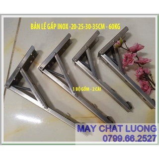 Bản lề gấp thông minh inox 20, 25, 30, 35cm -bộ 2 cái, chụi lực 60kg