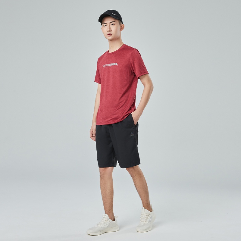 Áo thun Thể Thao Chính Hãng Cao Cấp PEAK DF622001, chuyên cho Chạy bộ, thoáng khí, nhanh khô, thấm hút mồ hôi, co giãn