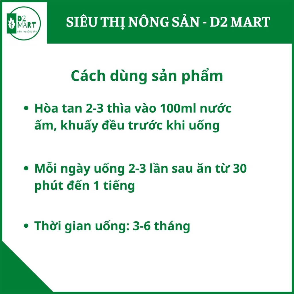 Tinh bột nghệ vàng nguyên chất Yên Sơn 500gr - OCOP 3 sao- Hỗ trợ dạ dày, gan, làm mặt nạ - Siêu thị nông sản D2 Mart