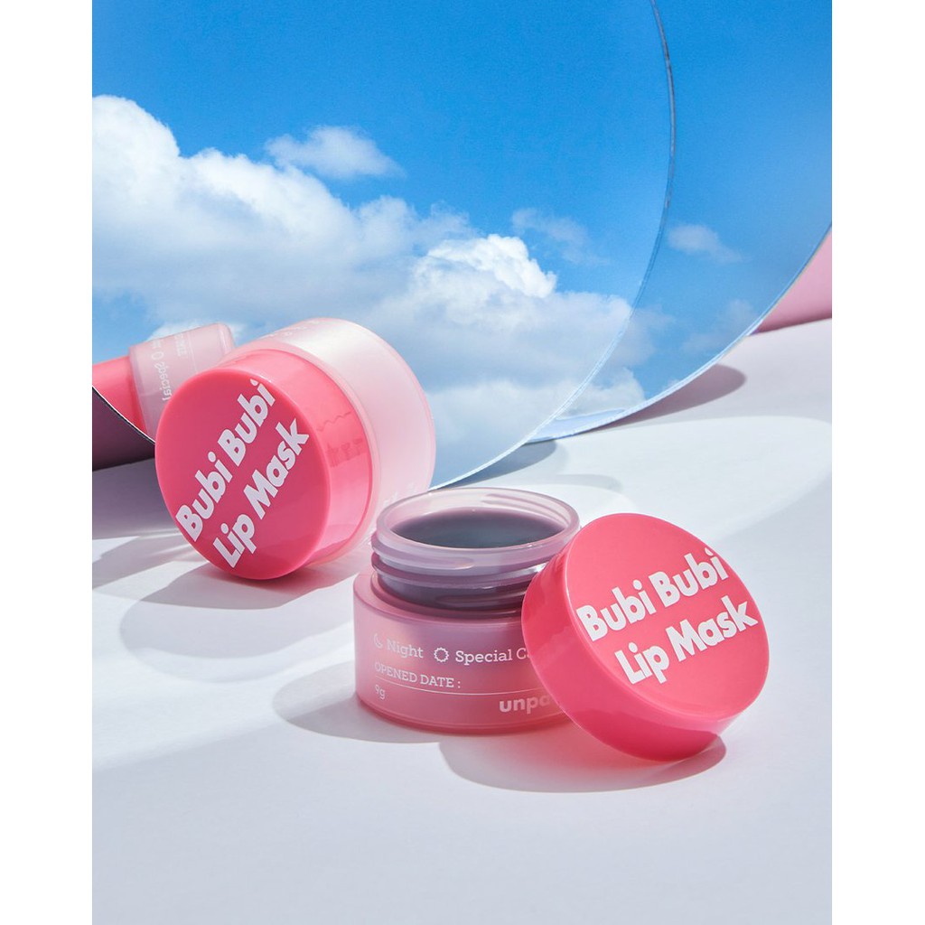 Mặt Nạ Ngủ Môi Dưỡng Ẩm, Làm Mềm Môi Unpa Bubi Bubi Lip Mask 9g