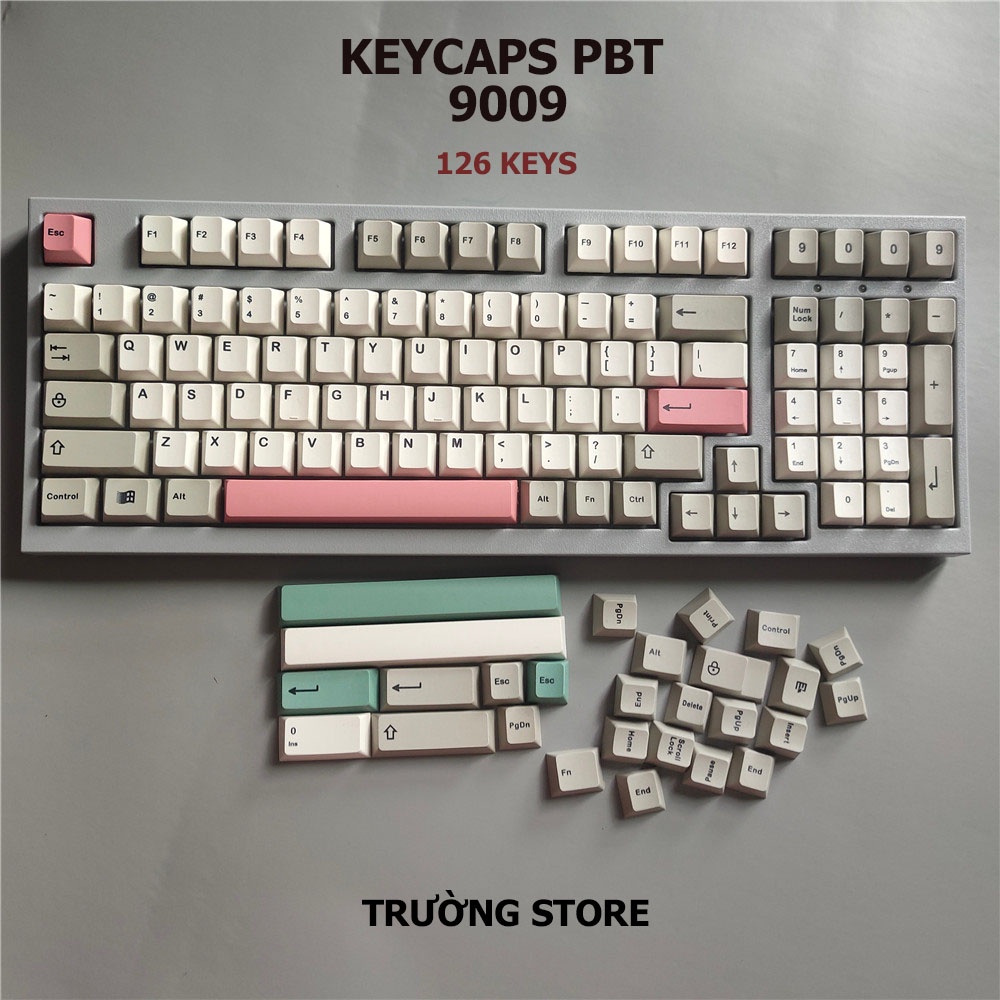 Keycaps PBT 9009 Cherry Profile 126 Phím dành cho phím cơ