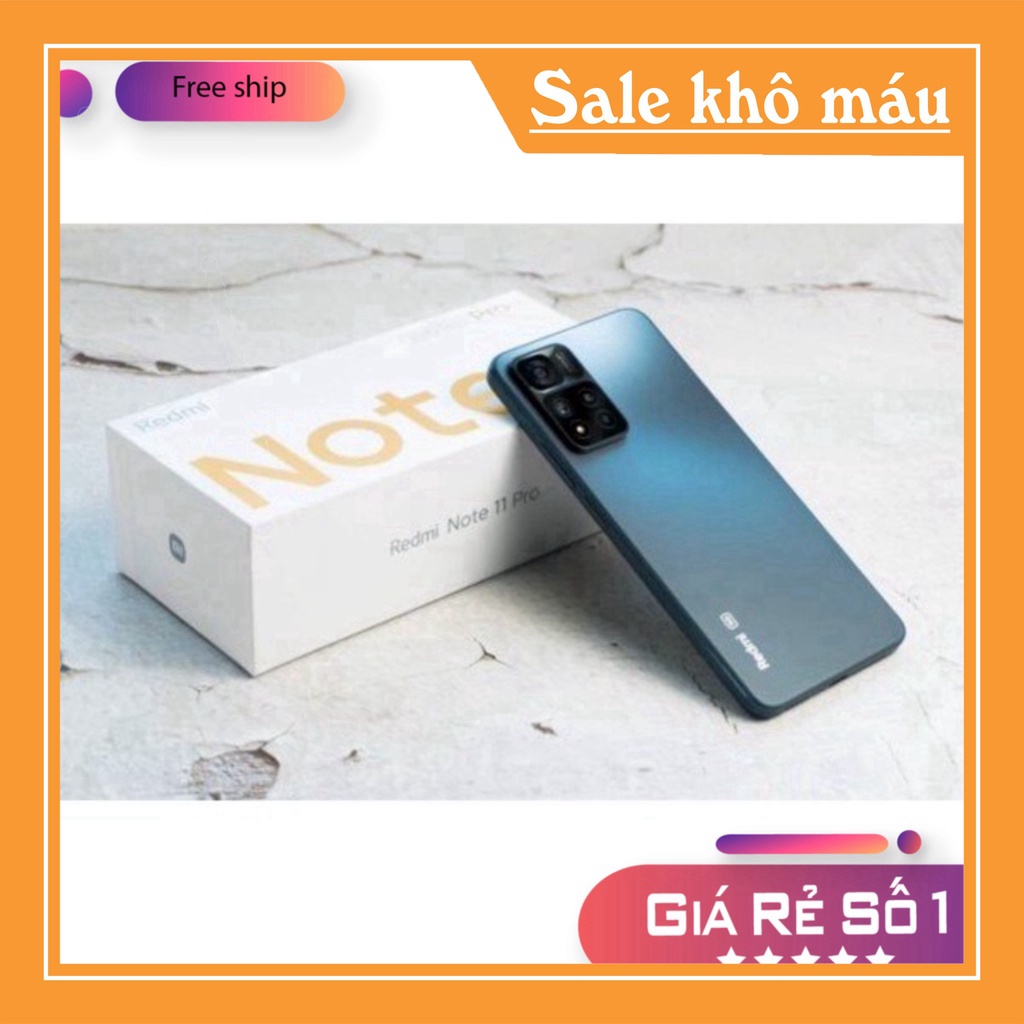 Điện Thoại Xiaomi Redmi Note 11 Pro 5G Chíp MediaTek Dimensity 920 5G( 128GB Ram 6GB) -Nguyên seal -Uy tí