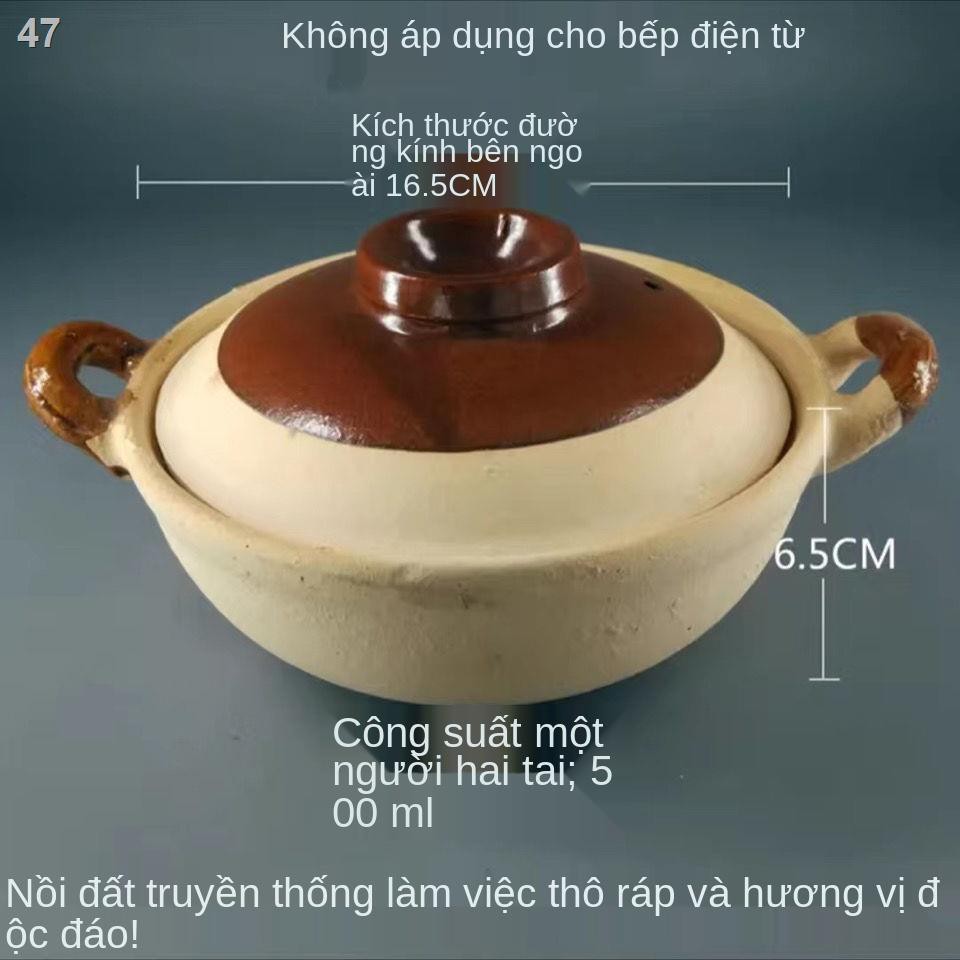 BƯu đãi đặc biệt vận chuyển Nồi đất soong nấu phở ga gia đình lưỡng dụng cháo thịt hầm bún đầu cá