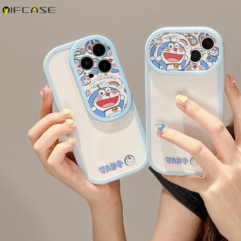 Ốp Điện Thoại Dẻo Họa Tiết Hoạt Hình Doremon Dễ Thương Chống Sốc Cho iPhone 13 12 11 Pro Max XS Max XR X