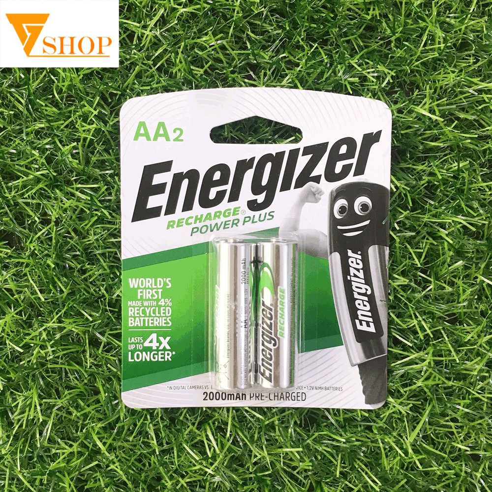 1 Vỉ Pin Sạc AA Energizer 2000mAh Chính Hãng ( 1 vỉ 2 viên )