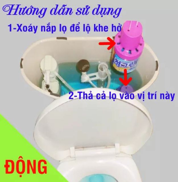 LỌ TẨY BỒN CẦU TỰ ĐỘNG HÀN QUỐC GIÁ #50K