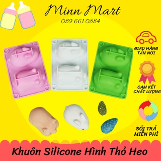 Khuôn Thỏ Heo Silicon làm Pudding, Làm Thạch cho bé
