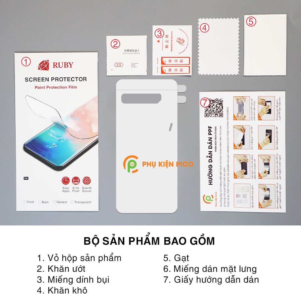 Dán lưng Rog Phone 2 / Rog Phone 3 / Rog Phone 5 PPF cao cấp dẻo trong suốt full mặt lưng