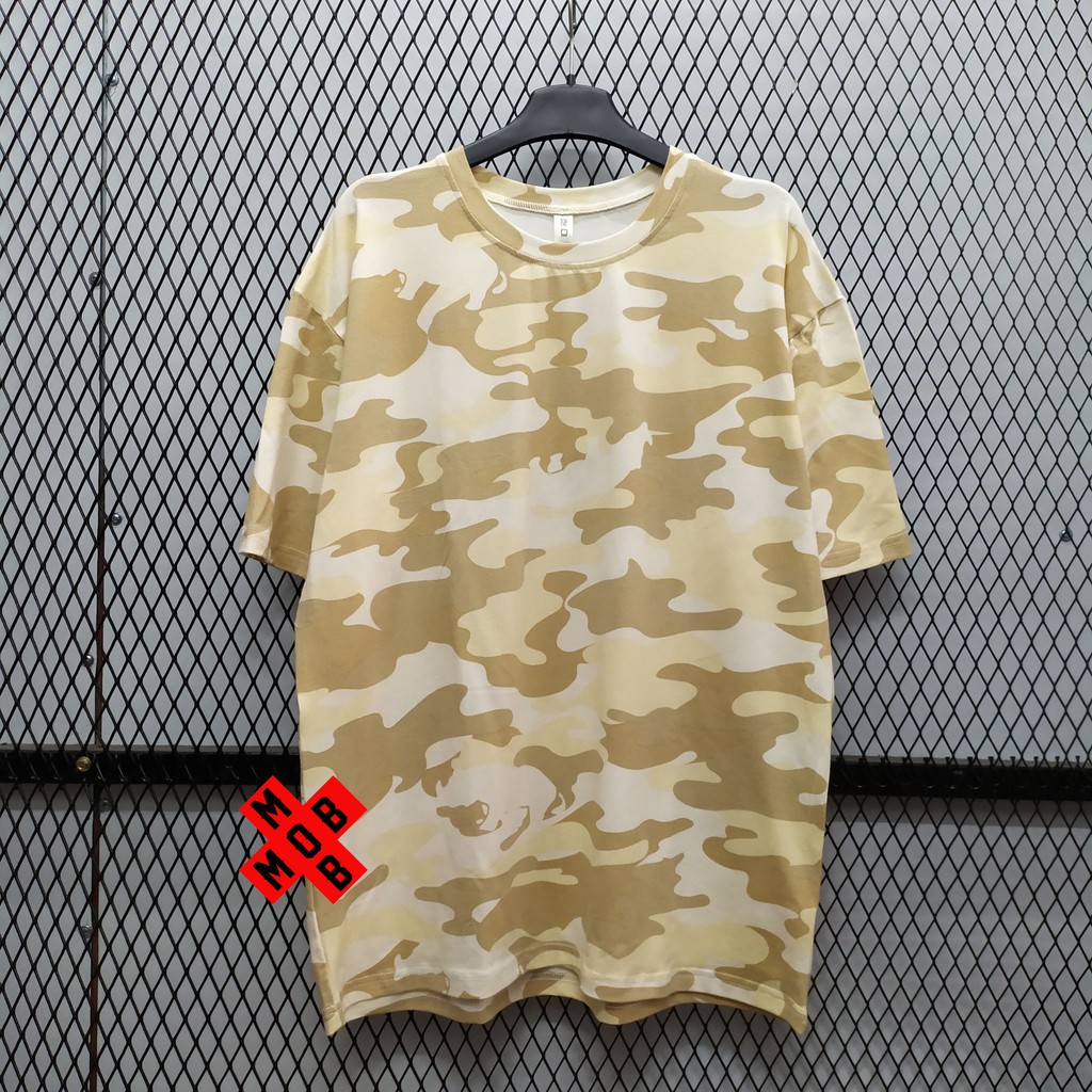 Áo Thun Unisex Form Rộng Camo Rằn Ri