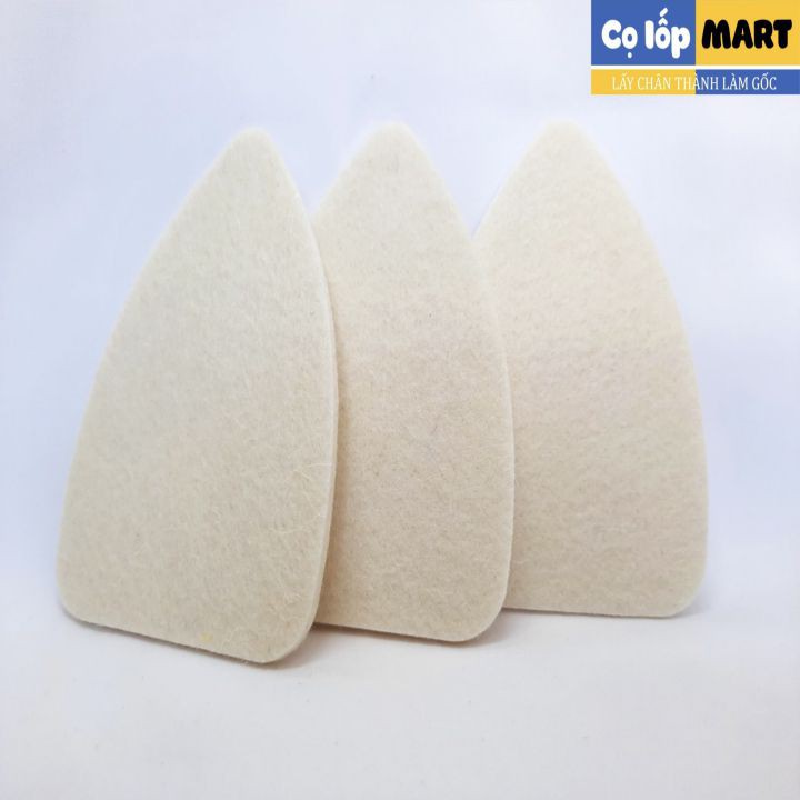 Phớt nỉ vệ sinh kính tam giác, dụng cụ bảo dưỡng xe ô tô tẩy vết ố mốc bề mặt kính, phớt tẩy cặn canxi cho kính xe hơi