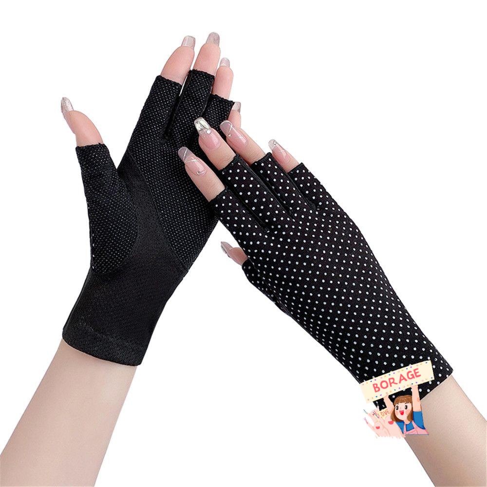Găng Tay Lái Xe Chống Nắng Chống Tia Cực Tím Chống Trượt Có Thể Chạm Màn Hình Cảm Ứ