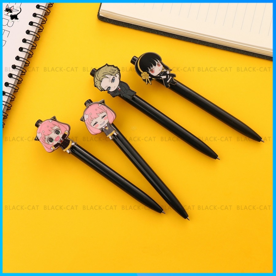 Bút Bi Mực Đen Ngòi 0.5mm Thiết Kế Đơn Giản Dễ Thương