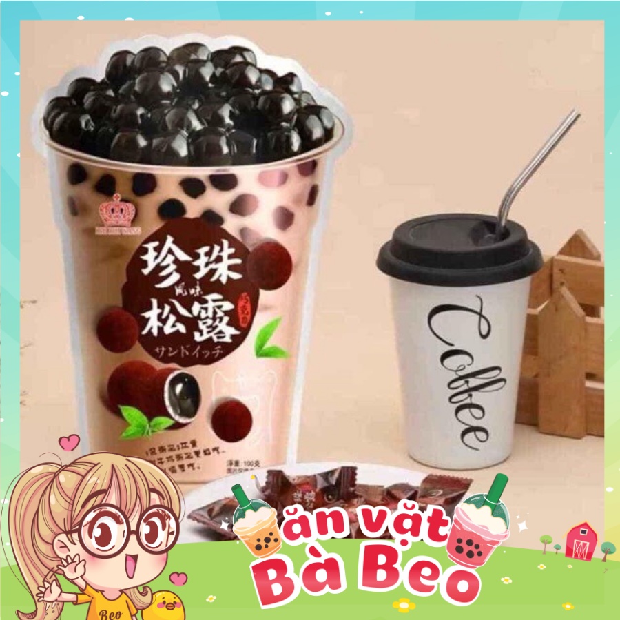 Kẹo Trà Sữa Trân Châu đường đen 120g