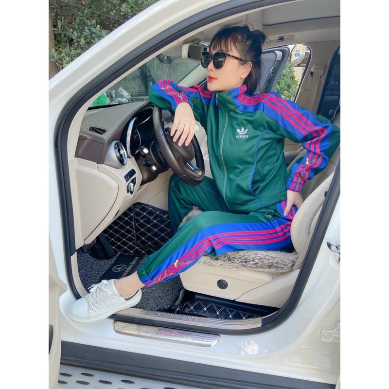 BỘ ADIDAS THÊU HOA CHO MẸ TỪ 46-65kg