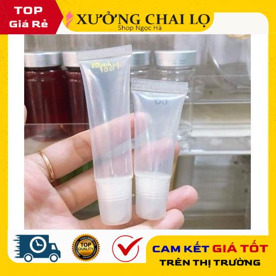 Tuýp (tube) nhựa Lip balm chiết mỹ phẩm , phụ kiện du lịch