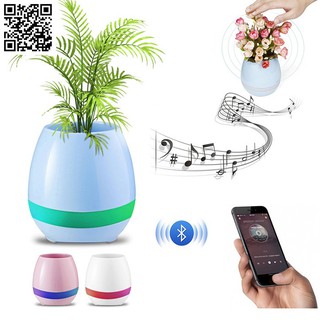 chậu cây thông minh kiêm loa bluetooth
