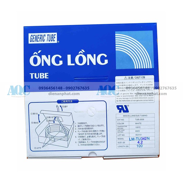 Ống lồng đầu cos dùng cho dây 1.5, 2.5, 4, 6.0 mm2