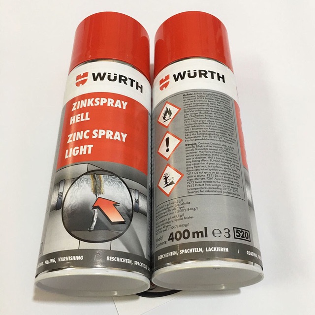 Sơn mạ kẽm chống rỉ chịu nhiệt  zinc spray 400nl