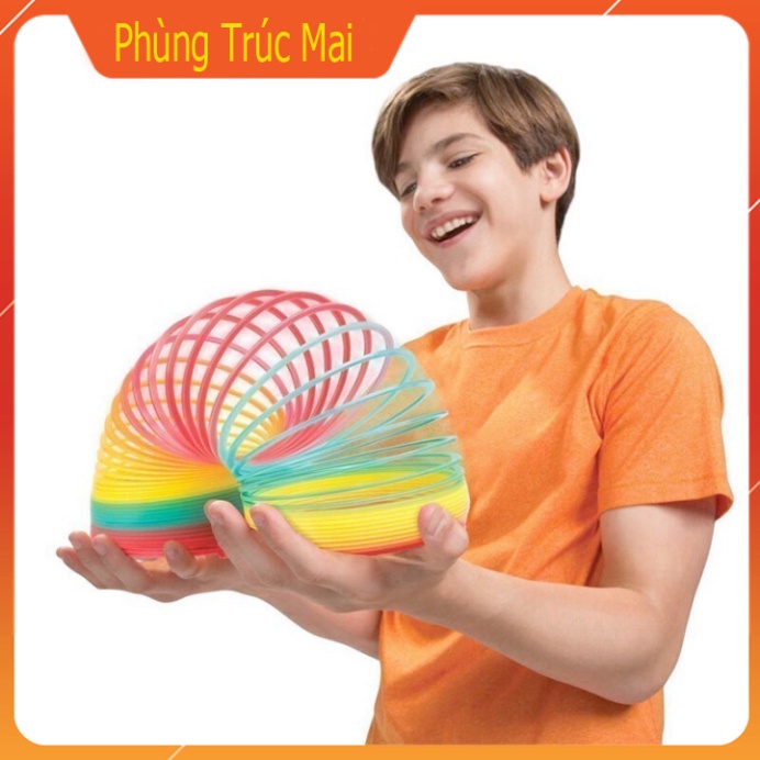Đồ Chơi Lò Xo Ma Thuật Màu Cầu Vồng Cho Bé , Đồ chơi cho bé