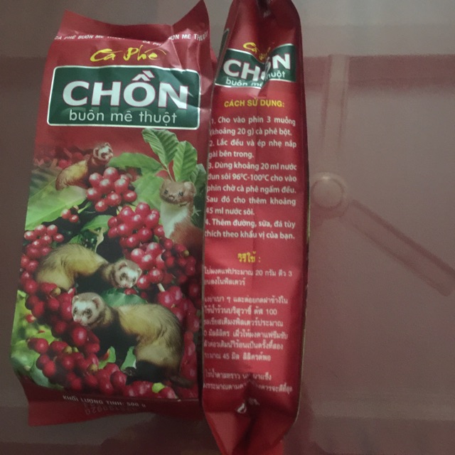 CÀ PHÊ CHỒN BUÔN MÊ THUỘT gói 500g