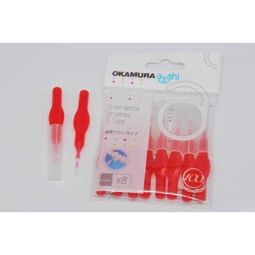 Combo 5 gói Bàn Chải Kẻ Răng Tăm Chổi I OKAMURA