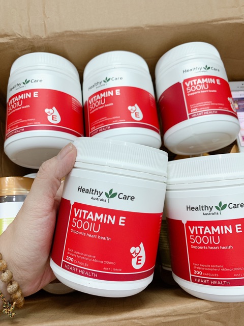 (Date 02/2025) Viên uống vitamin E Healthy Care 200 viên Úc