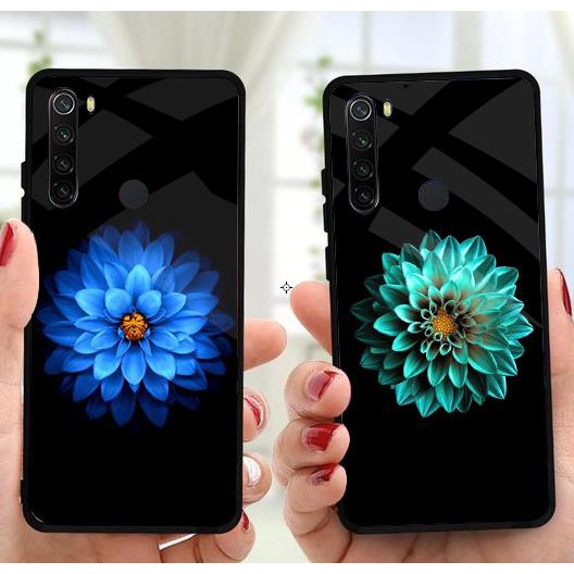 Ốp lưng cường lực Xiaomi Redmi Note 8 / Note 8 pro / Redmi 8 / Redmi 8A /Note 9S / Redmi 10X hình hoa trang trí