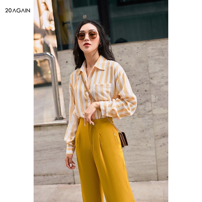 Áo Sơ Mi Kẻ Mềm Mịn Thoáng Mát 20Again
