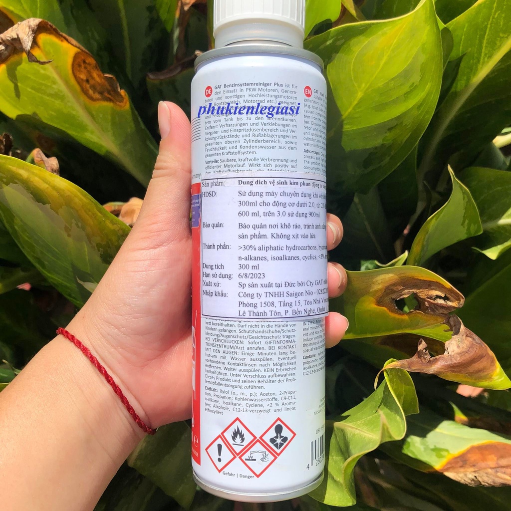 Súc Béc Xăng GAT Fuel System Cleaner Plus 300ml cho xe Oto nhập khẩu Đức