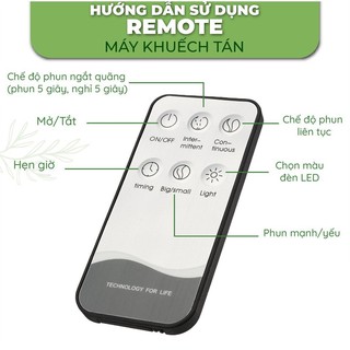 Máy xông tinh dầu MX03 550ML (BH 18THÁNG) có REMOTER,thay thế đèn ngủ,giúp khử mùi,thơm phòng,đuổi muỗi