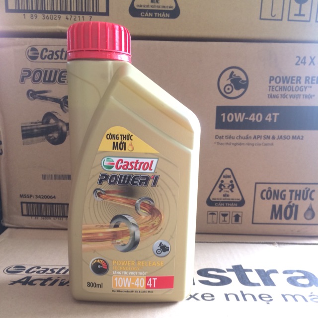 Dầu nhớt Castrol 10W-40 800ml