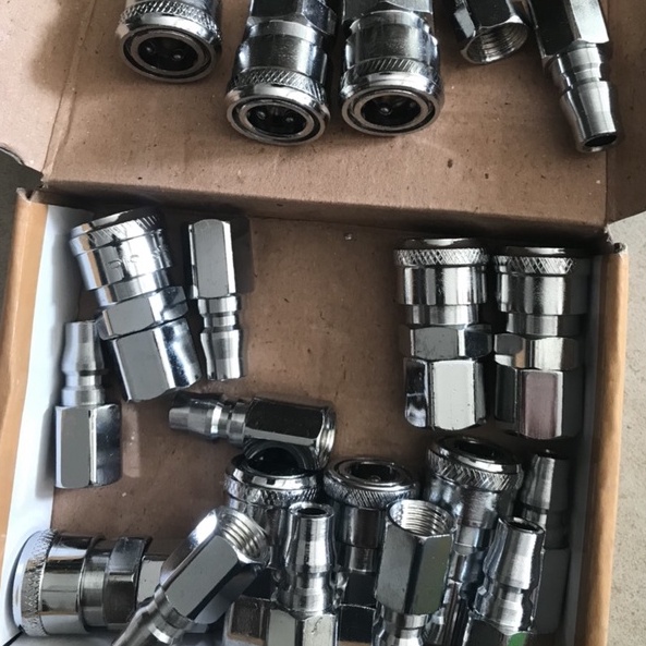 Đầu nối nhanh đầu bi dây hơi khí nén- Khớp nối nhanh máy nén khí