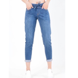 Quần jean nữ Quần jean baggi cạp chun hàng VNXK bao đẹp