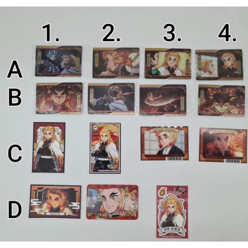 Thẻ bài bo góc chủ đề Kimetsu no Yaiba, KNY số 07, Bandai