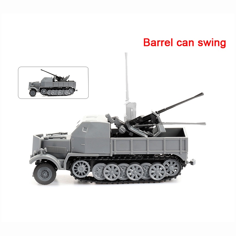 Mô Hình Xe Quân Đội Đức SD.Kfz.7 4D Lắp Ráp Tỉ Lệ 1/72
