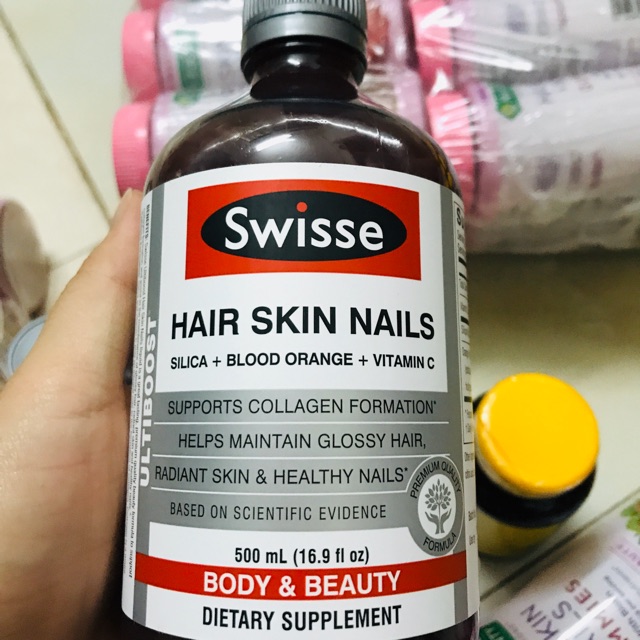 Hàng Mỹ) Collagen dạng nước Swisse hair skin nails | Shopee Việt Nam