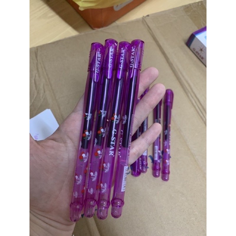 Hộp 12cây bút gel tím