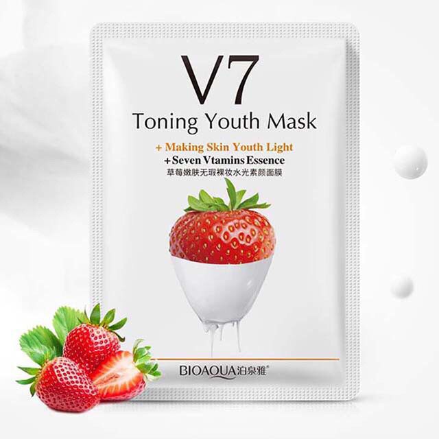 Mặt nạ V7 Toning Youth Mask nội địa Trung Bioaqua