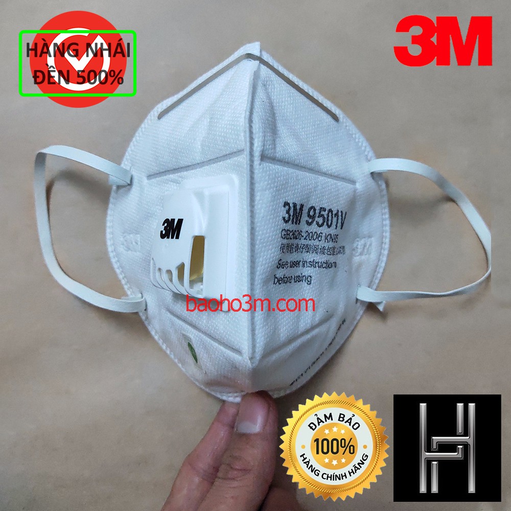 [CHÍNH HÃNG] 5 Khẩu trang 3M 9501V - có đệm mút | BigBuy360 - bigbuy360.vn