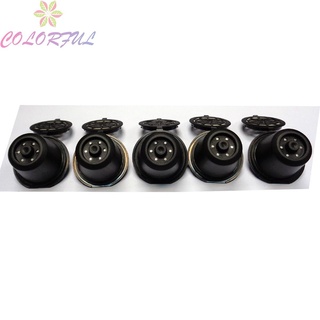 【COLORFUL】Coffee Capsule Cup Filter Pod Refillable Reusable With Spoon And Brush 28*36mm