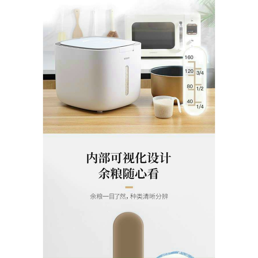 Thùng đựng gạo ecoco-chính hãng loại cao cấp (hàng có sẵn)