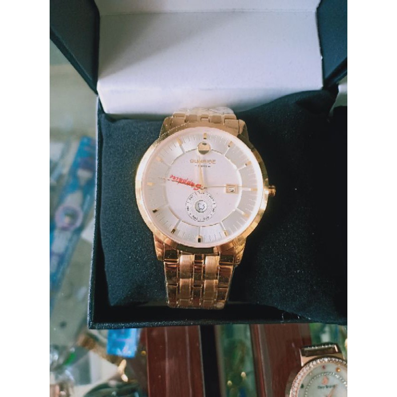Đồng Hồ Sunrise Nam Chính Hãng Ful Box, Chống Nước Chống Xước Sapphire