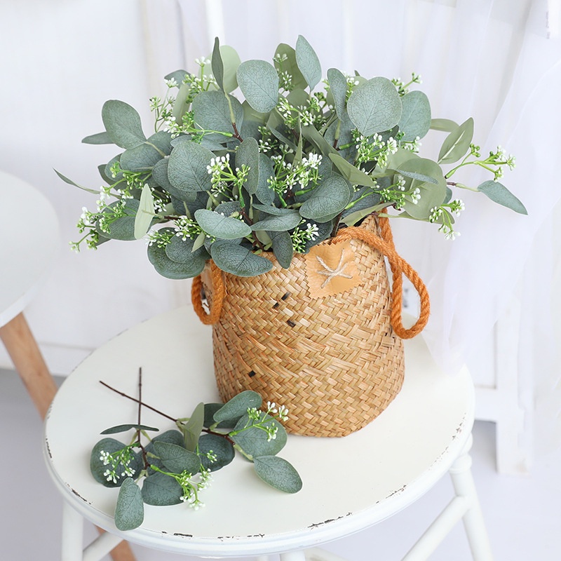 Nhánh Lá Cây Bạch Đàn Nhân Tạo Độc Đáo Trang Trí Nhà Cửa/ Tiệc Cưới