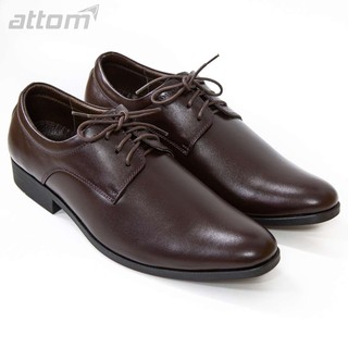 Giày Tây Nam ATTOM Da Bò Cao Cấp Trơn Buộc Dây - MSP : MM3021
