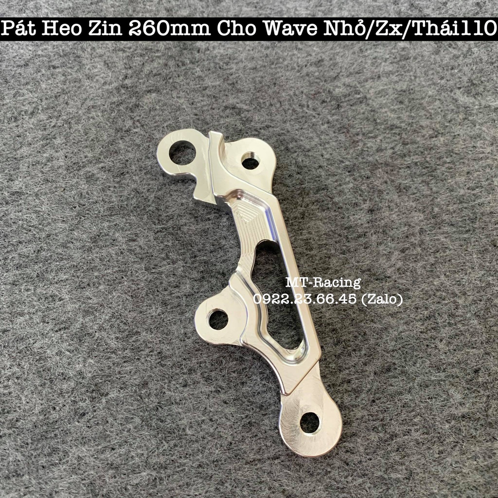 Pát Heo Zin Cho Wave Nhỏ, Wave Zx, Wave Thái 110 Đi Đĩa 260mm Nhôm Cnc Nguyên Khối