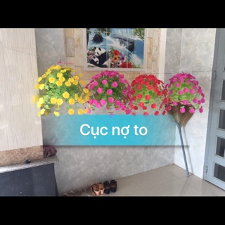Hoa giấy lụa cánh tròn