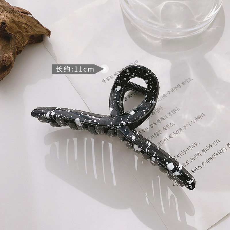 Kẹp tóc hình bò sữa trắng đen phong cách Hàn Quốc