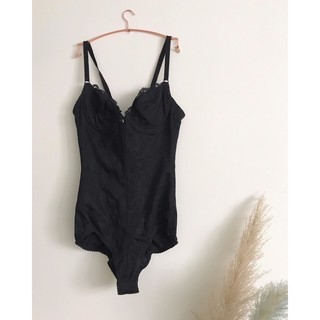 Áo bodysuit đen #2hand(85AXL)