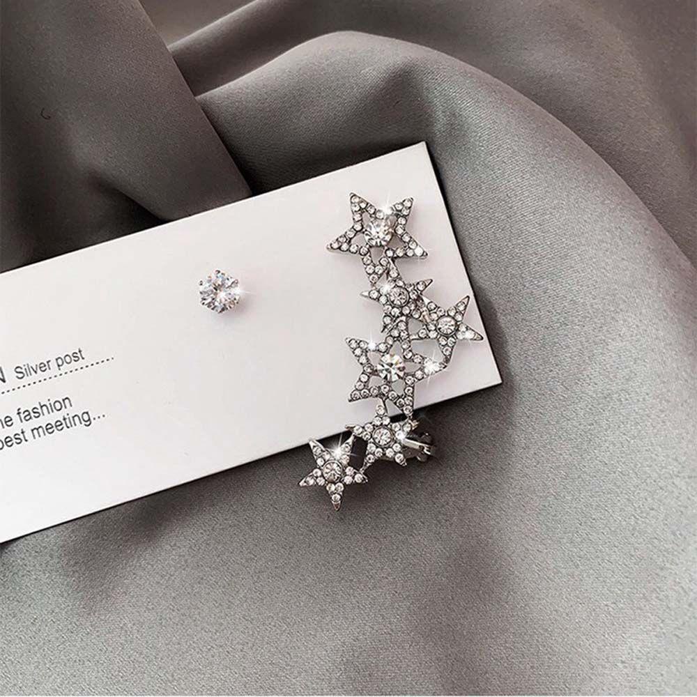 Khuyên Tai Dạng Móc Hình Ngôi Sao Sang Trọng Phong Cách Hàn Quốc|Bông Tai Dạng Móc Thiết Kế Độc Đáo Thời Trang